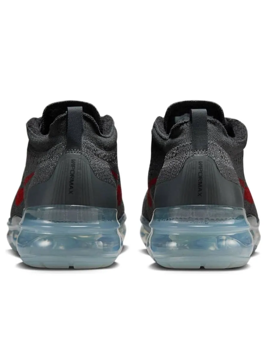 Кроссовки Nike Air VaporMax 2023 Flyknit 'Dark Grey Gym Red' — изображение 5 из 6, серый