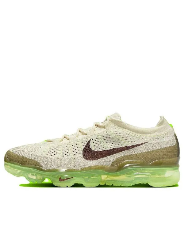 Кроссовки air vapormax 2023 flyknit 'coconut milk olive' Nike — изображение 1 из 4, оливковый