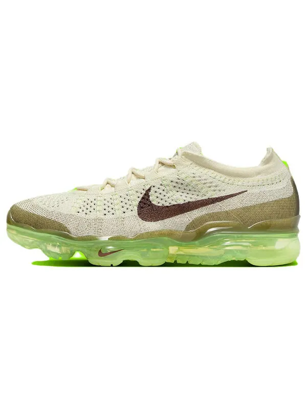 Кроссовки air vapormax 2023 flyknit 'coconut milk olive' Nike — изображение 2 из 4, оливковый