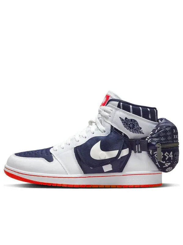 Кроссовки 1 ретро высокие og утилитарные Air Jordan — изображение 1 из 4, белый//светлый