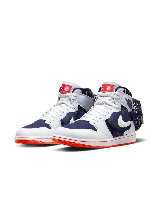 Кроссовки 1 ретро высокие og утилитарные Air Jordan — изображение 3 из 4, белый//светлый