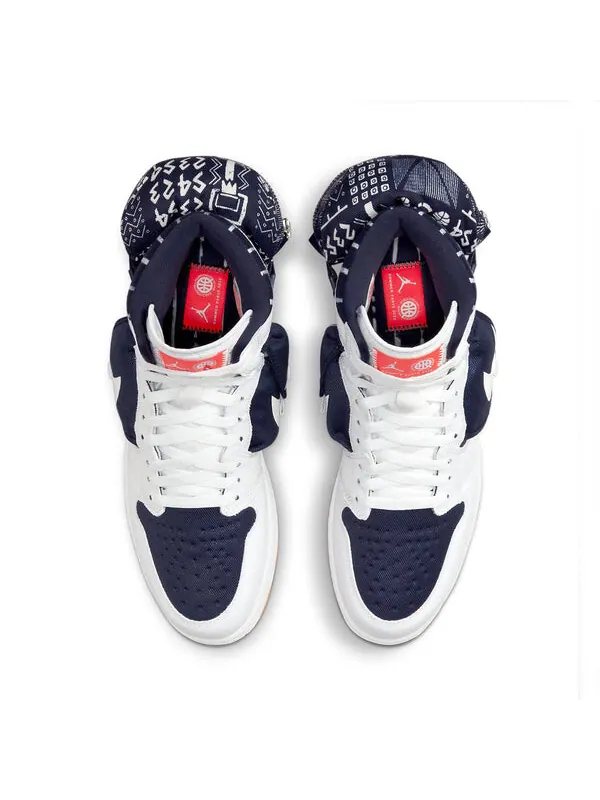 Кроссовки 1 ретро высокие og утилитарные Air Jordan — изображение 4 из 4, белый//светлый