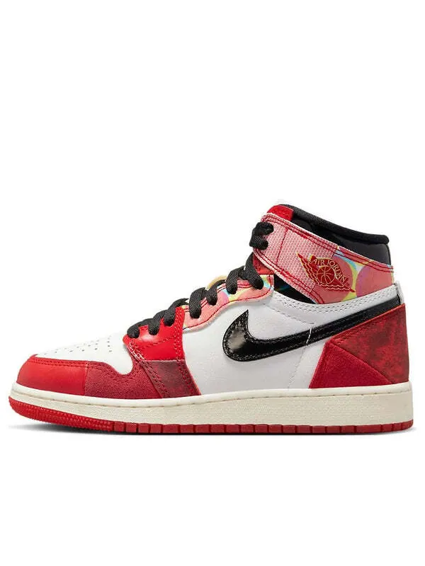 Кроссовки 1 ретро высокие og x marvel Air Jordan — изображение 1 из 4, красный/черный/белый