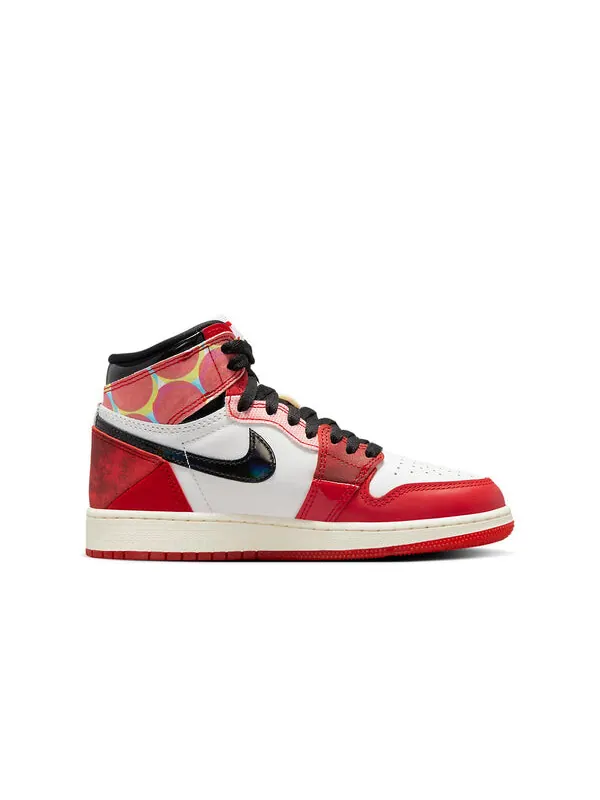 Кроссовки 1 ретро высокие og x marvel Air Jordan — изображение 2 из 4, красный/черный/белый