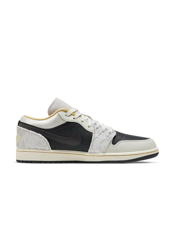 Кроссовки 1 low se 'beaded swoosh' Air Jordan — изображение 2 из 4, серый//светлый