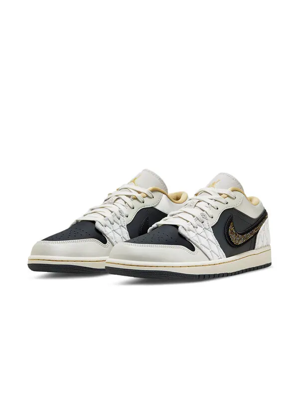 Кроссовки 1 low se 'beaded swoosh' Air Jordan — изображение 3 из 4, серый//светлый