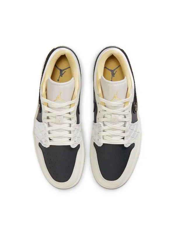 Кроссовки 1 low se 'beaded swoosh' Air Jordan — изображение 4 из 4, серый//светлый
