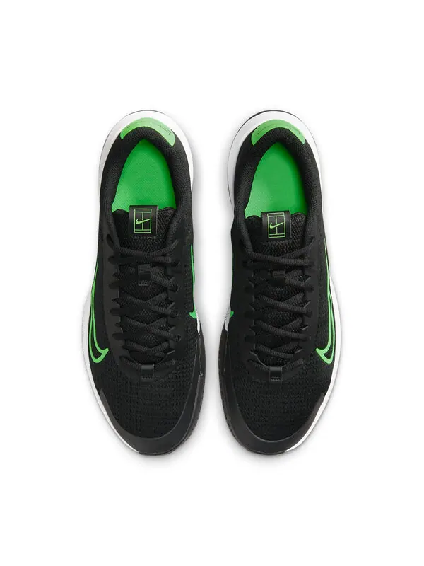 Кроссовки court vapor lite 2 hc Nike — изображение 4 из 4, черный/белый/зеленый