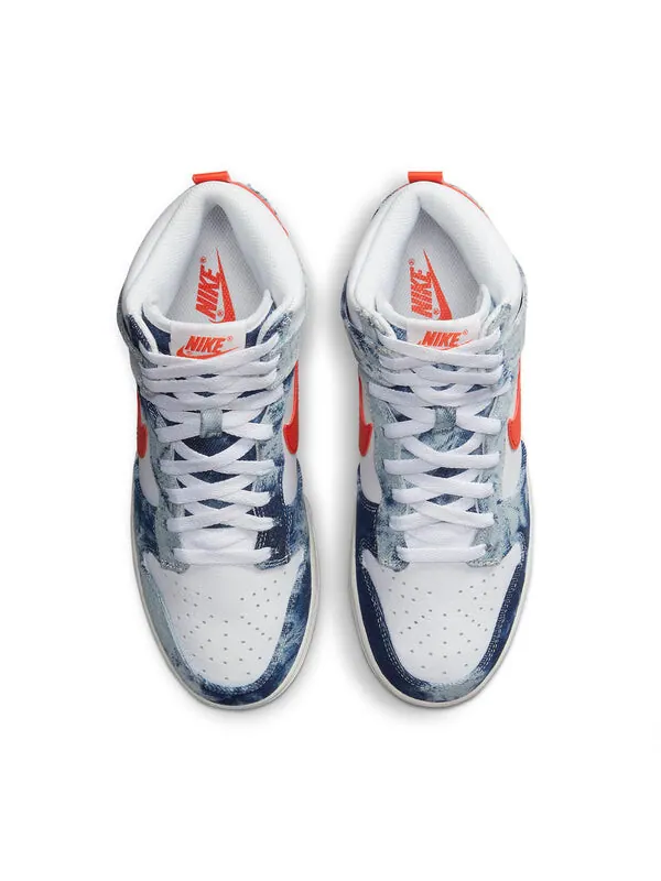 Кроссовки dunk high 'washed denim' Nike — изображение 3 из 4
