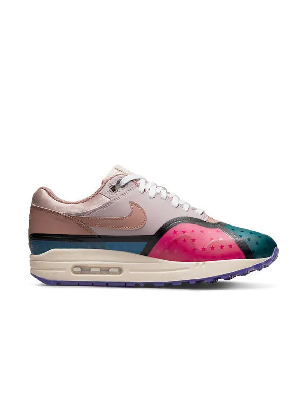 Кроссовки air max 1 премиум Nike — изображение 2 из 4, зеленый/розовый