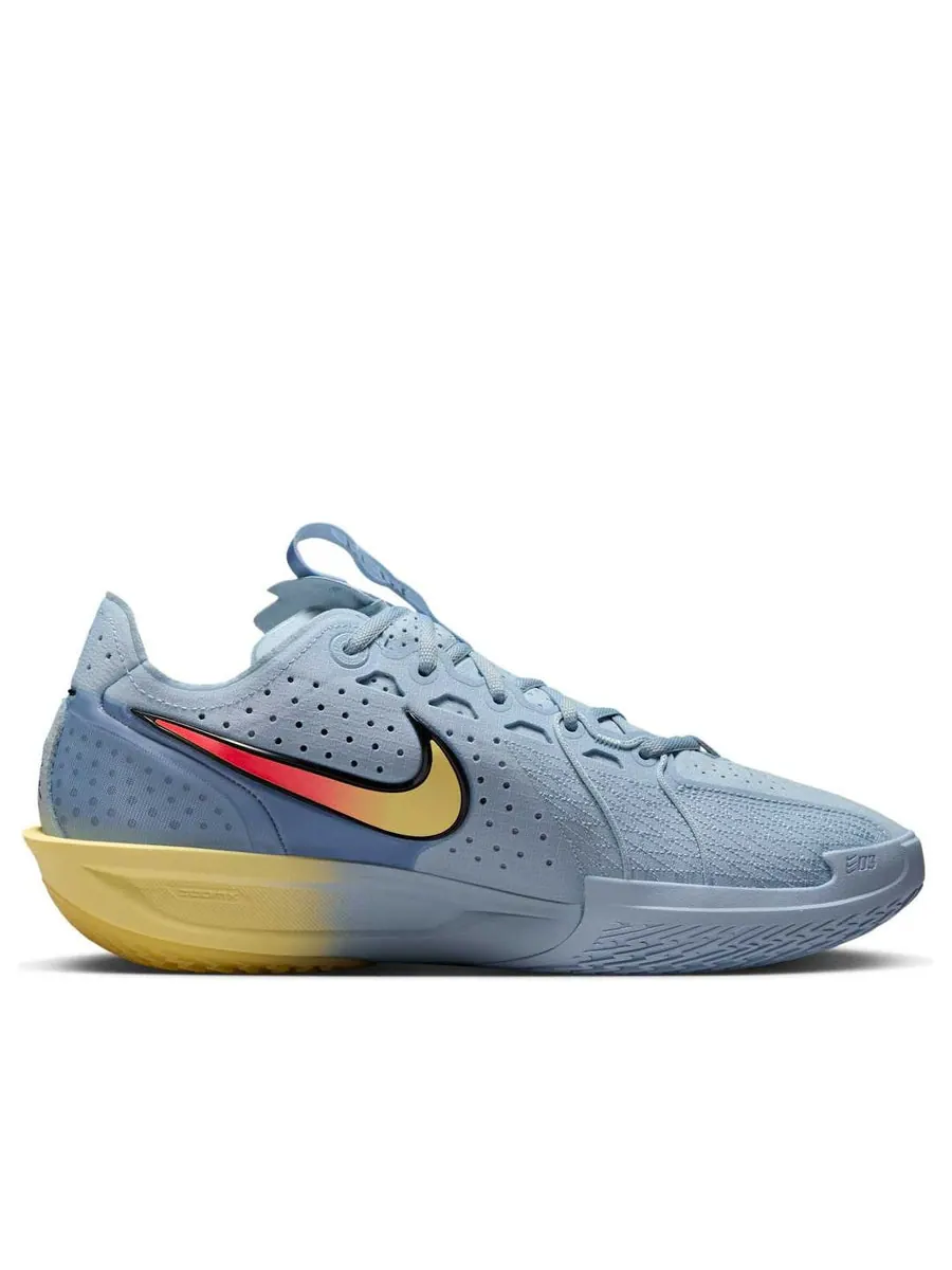 Кроссовки Nike Air Zoom GT Cut 3 EP 'Light Armory Blue Yellow' — изображение 2 из 6, синий