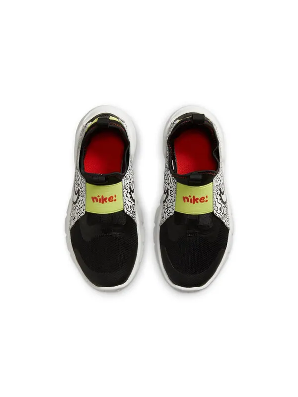 Кроссовки flex runner 2 jp 'doodles' Nike — изображение 4 из 4, черный / белый