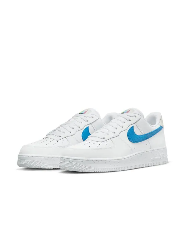 Кроссовки air force 1 low '07 'evergreen university blue' Nike — изображение 3 из 4, белый//светлый/синий