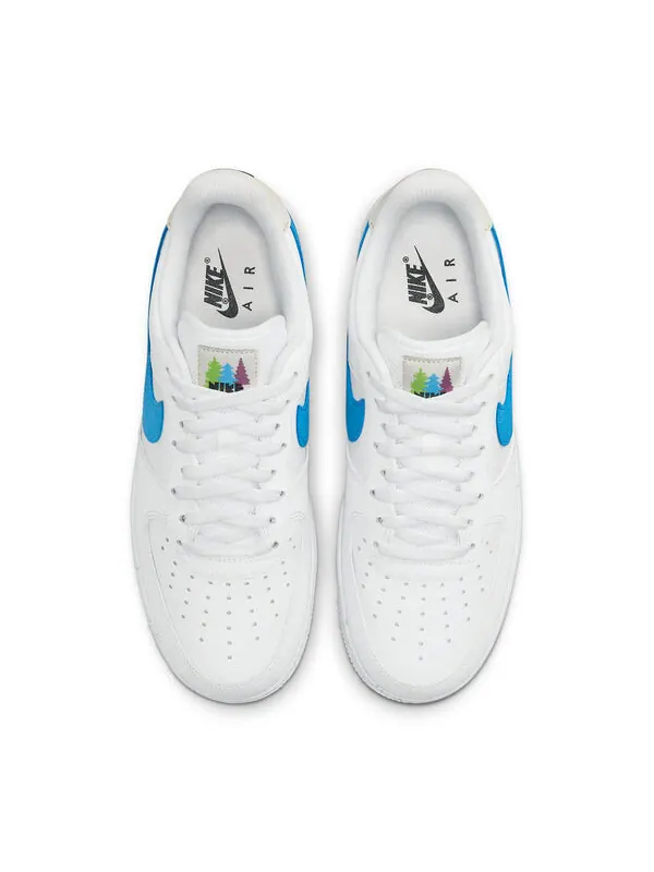 Кроссовки air force 1 low '07 'evergreen university blue' Nike — изображение 4 из 4, белый//светлый/синий