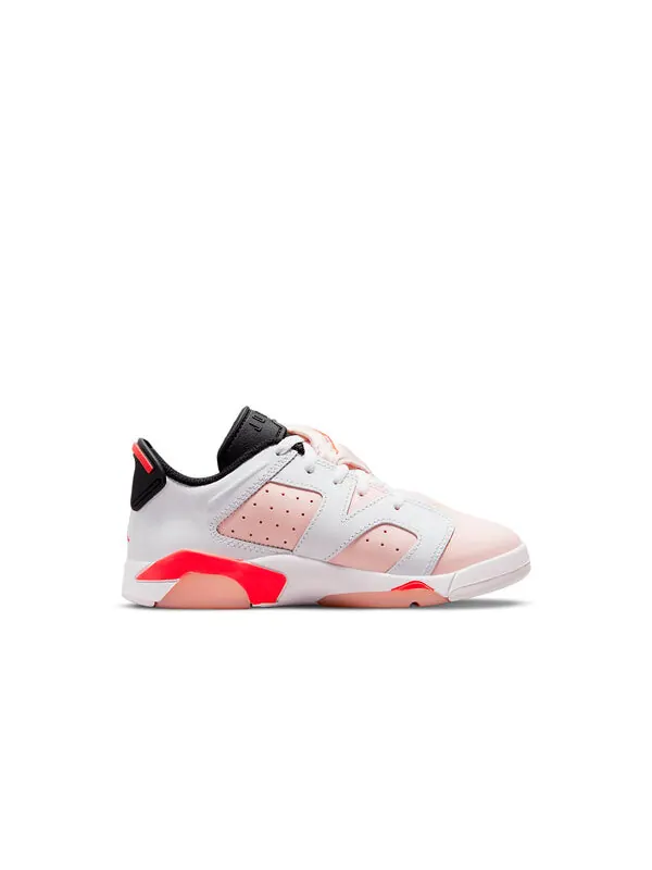 Кроссовки 6 ретро низкие Air Jordan — изображение 2 из 4, белый/розовый/черный