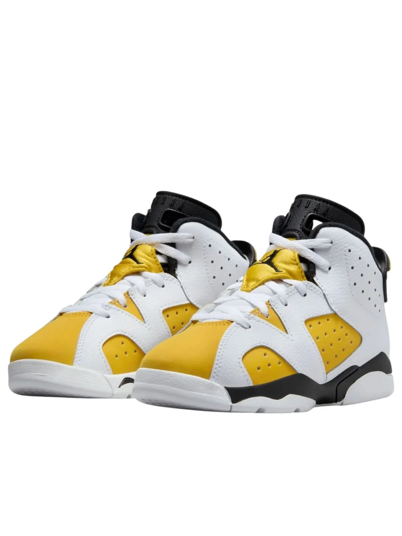 (PS) Air Jordan 6 Retro 'Yellow Ochre' — изображение 2 из 6, белый/желтый/черный