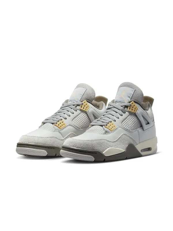 Кроссовки 4 retro se 'craft photon dust' Air Jordan — изображение 3 из 4, серый/синий