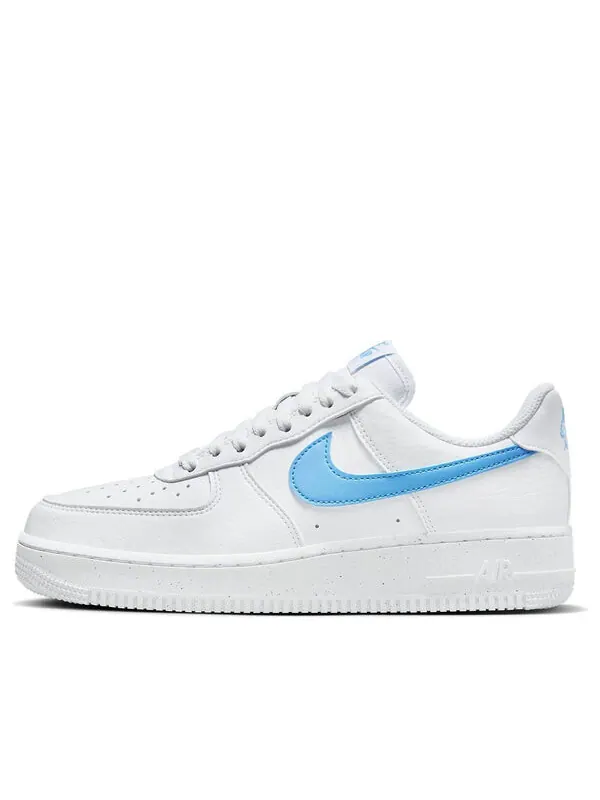 Кроссовки air force 1 '07 next nature 'white university blue' Nike — изображение 1 из 4, белый/белый//синий