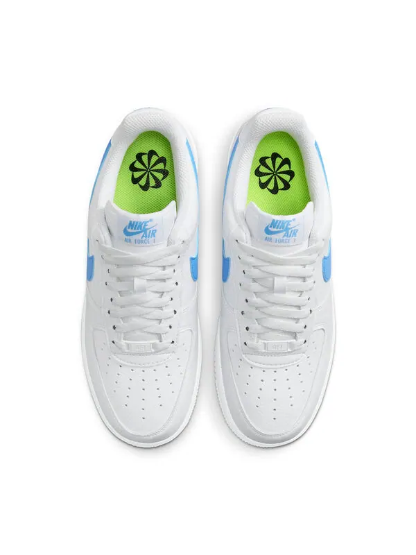Кроссовки air force 1 '07 next nature 'white university blue' Nike — изображение 4 из 4, белый/белый//синий