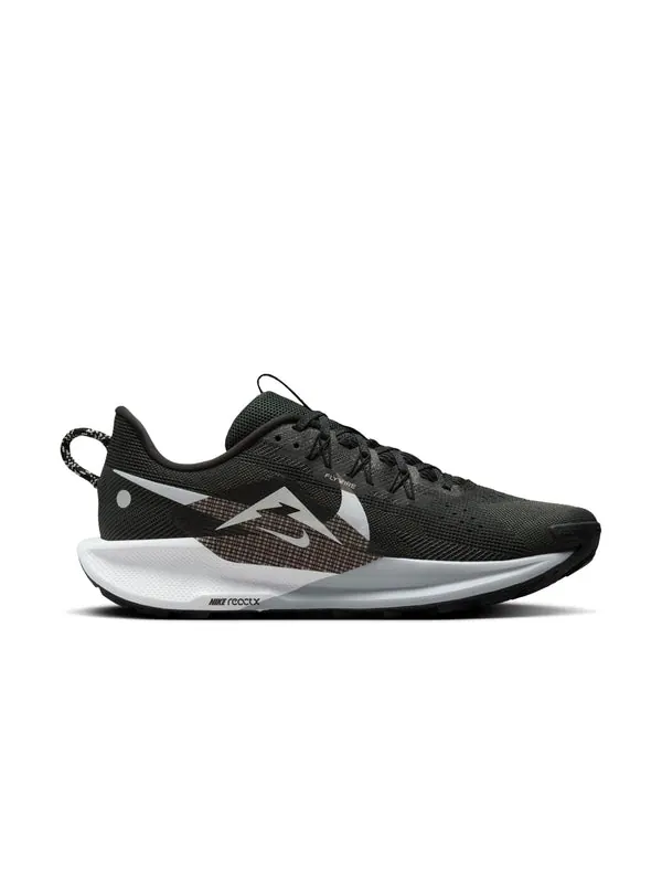 Кроссовки react pegasus trail 5 'black anthracite wolf grey white' Nike — изображение 2 из 4, черный//серый/белый