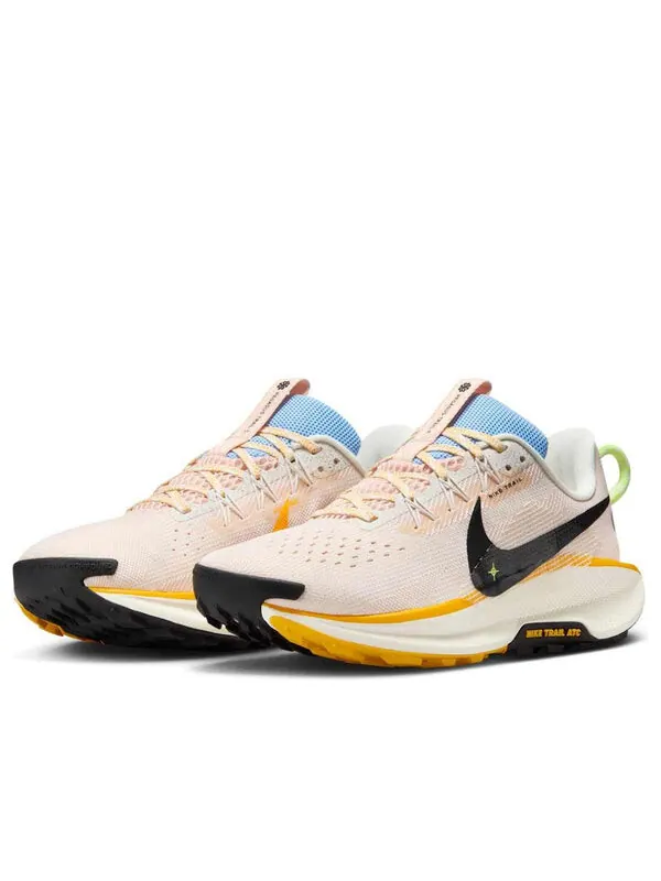 Кроссовки pegasus trail 5 'washed coral psychic blue university gold' Nike — изображение 3 из 4, золотистый/черный