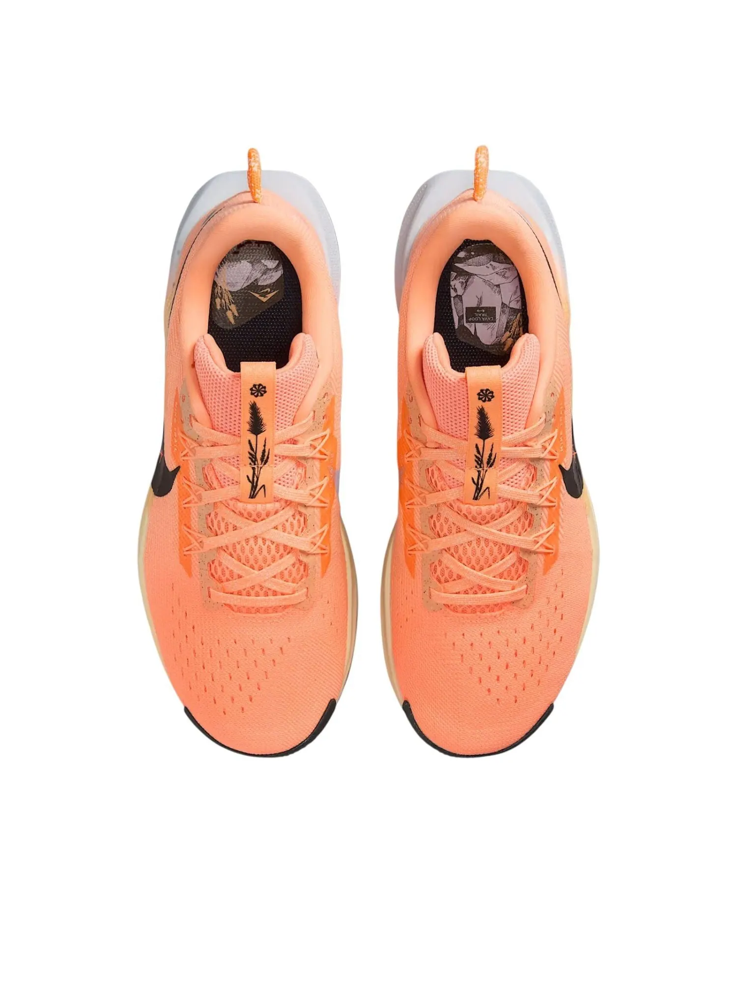 Кроссовки (WMNS) Nike Pegasus Trail 5 'Pulse Orange Phantom Gypsum Black' — изображение 2 из 6, оранжевый