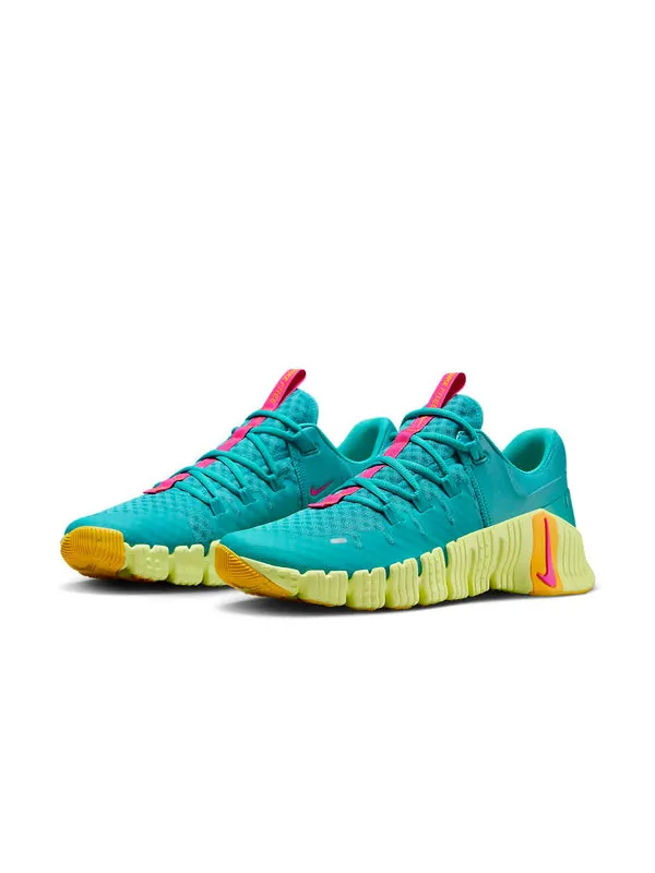 Кроссовки Nike Metcon 5 — изображение 3 из 4, зеленый/желтый/розовый