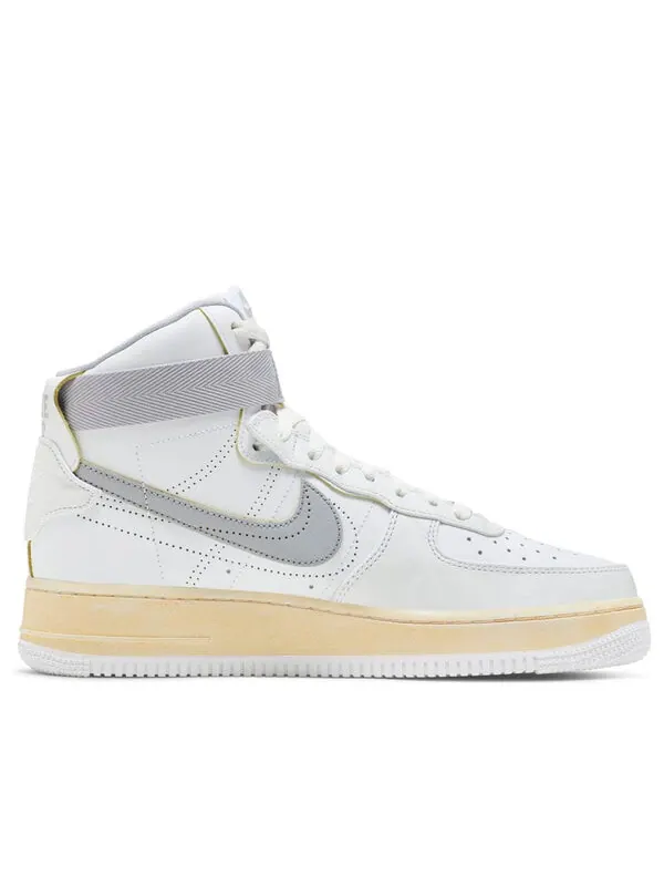 Кроссовки air force 1 high '07 premium 'white wolf grey' Nike — изображение 2 из 4, белый/серый