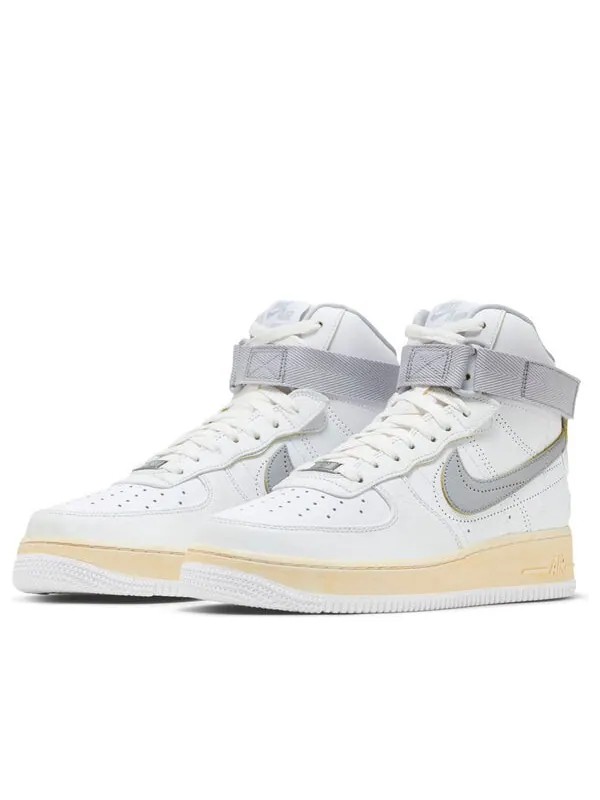 Кроссовки air force 1 high '07 premium 'white wolf grey' Nike — изображение 3 из 4, белый/серый