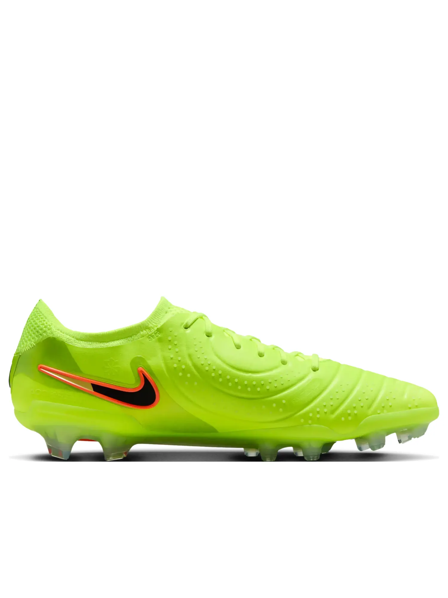 Кроссовки Nike Tiempo Legend 10 Elite FG 'Volt Black' — изображение 2 из 7, зеленый