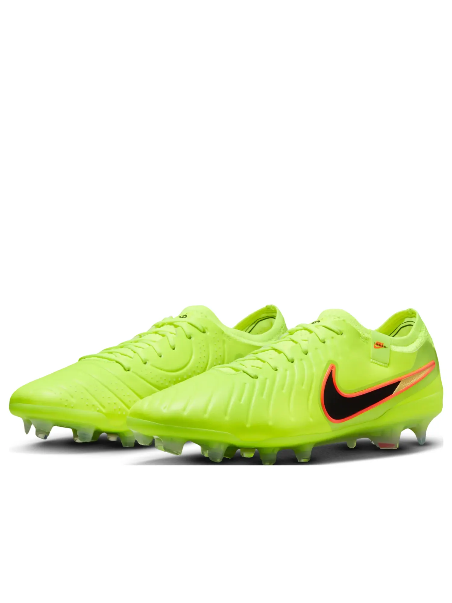 Кроссовки Nike Tiempo Legend 10 Elite FG 'Volt Black' — изображение 3 из 7, зеленый