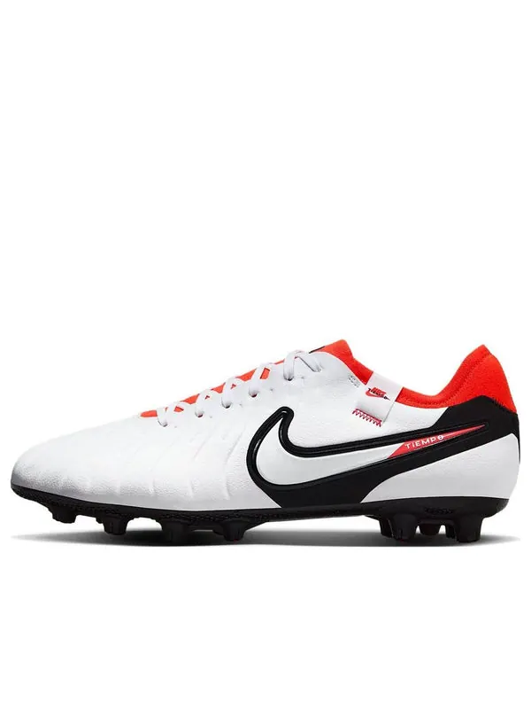 Кроссовки tiempo legend 10 pro hg low-top 'white bright crimson' Nike