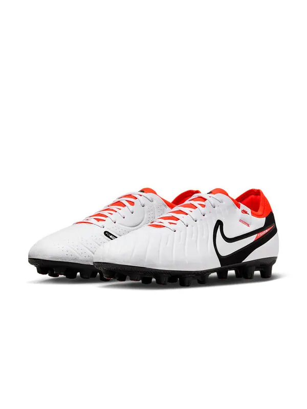Кроссовки tiempo legend 10 pro hg low-top 'white bright crimson' Nike — изображение 3 из 4, белый/яркий/черный