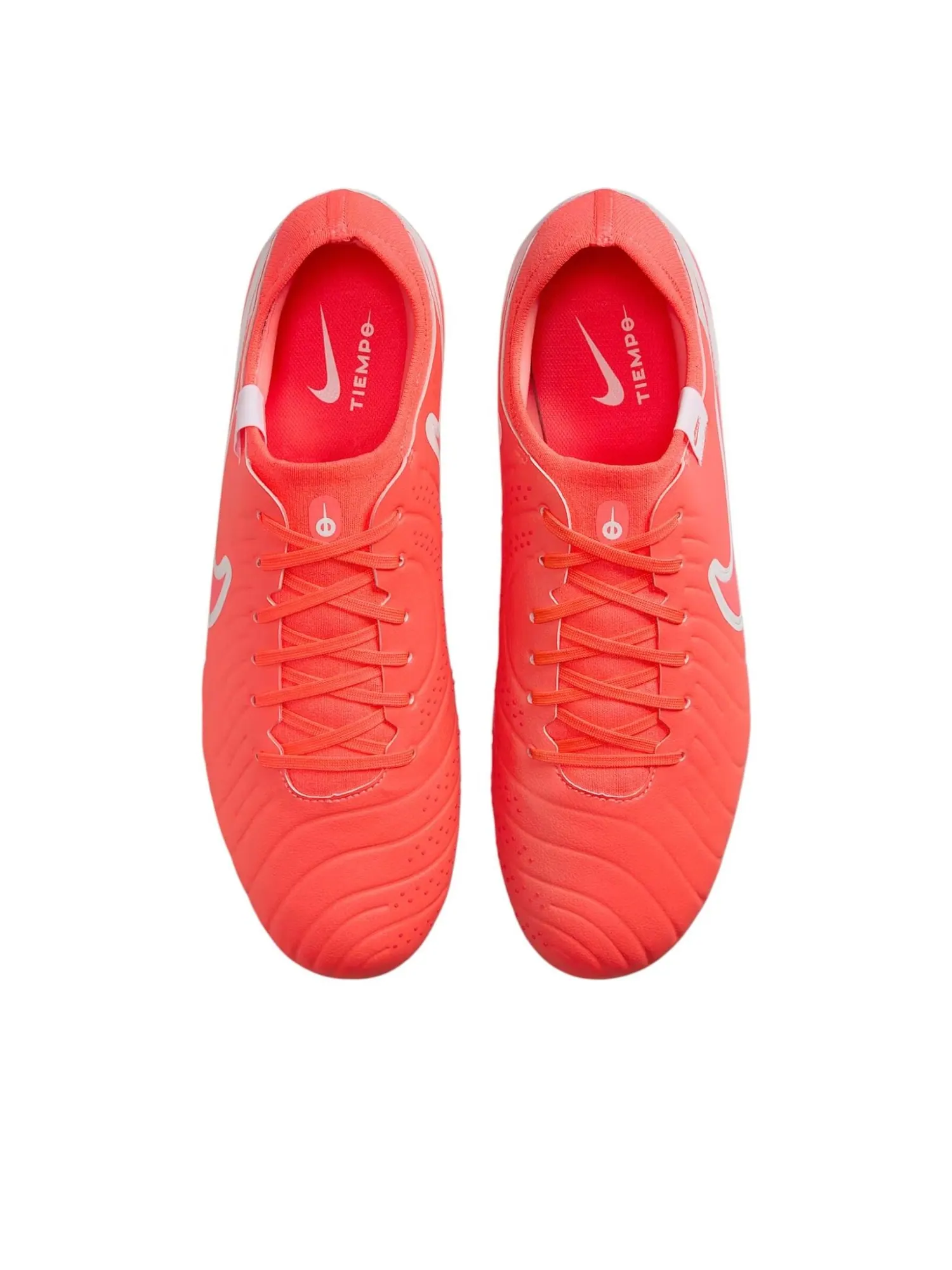 Кроссовки Nike Tiempo Legend 10 Pro Hard Ground Low-Cut Cleats 'Hot Lava White' — изображение 2 из 6, оранжевый