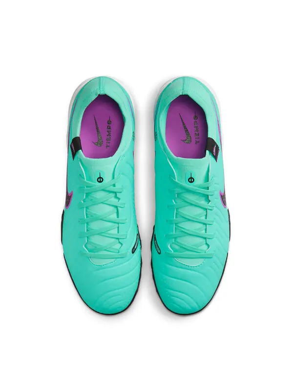 Кроссовки tiempo legend 10 pro tf turf Nike — изображение 4 из 4, фиолетовый/зеленый