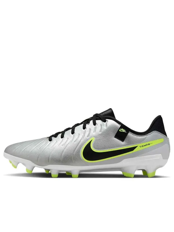 Кроссовки tiempo legend 10 academy mg 'metallic silver volt' Nike