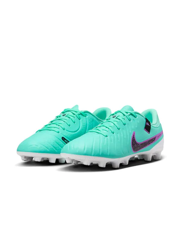 Кроссовки tiempo legend 10 academy hg 'purple green' Nike — изображение 4 из 4, фиолетовый/зеленый