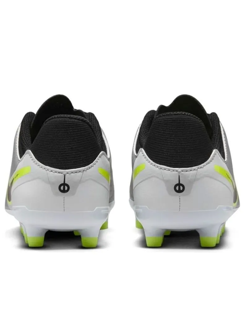 Кроссовки (GS) Nike JR. Tiempo Legend 10 Academy MG 'Metallic Silver Black Volt' — изображение 4 из 5, серебряный