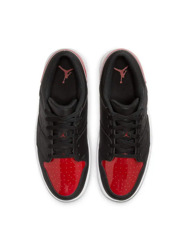 Кроссовки nu retro 1 low 'black white varsity red' Air Jordan — изображение 4 из 4, черный/белый/красный