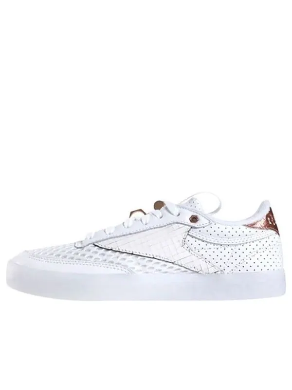Кроссовки club c 85 fvs mp 'white rose gold' Reebok — изображение 1 из 4, белый/розовый золотистый