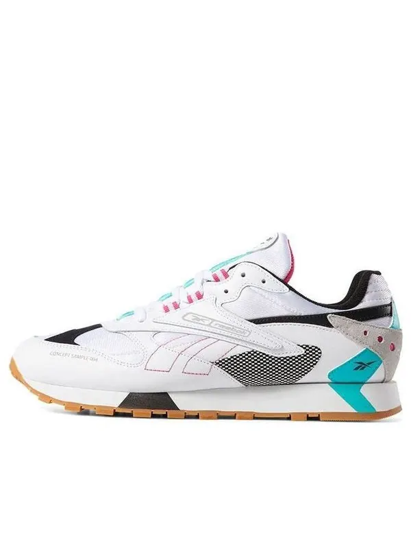 Кроссовки classic leather ati 90s 'white' Reebok — изображение 1 из 4, белый/зеленый/розовый