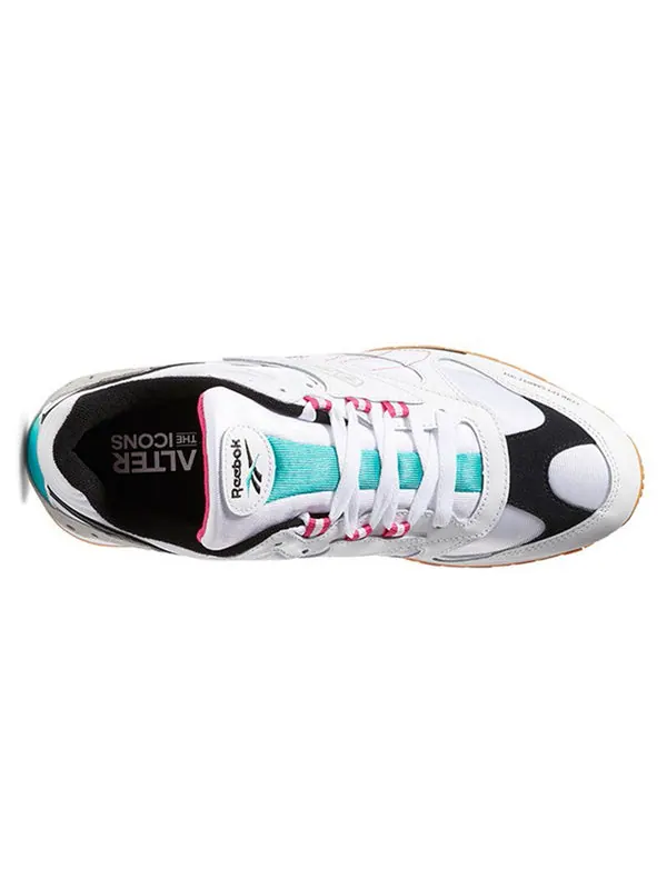 Кроссовки classic leather ati 90s 'white' Reebok — изображение 3 из 4, белый/зеленый/розовый