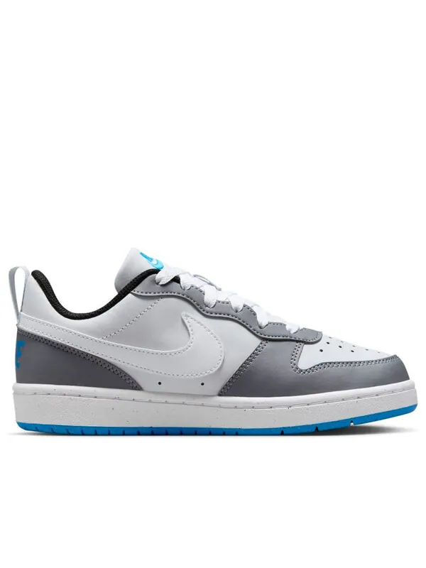 Кроссовки court borough low recraft 'platinum cool grey photo blue' Nike — изображение 2 из 4, платиновый/серый/синий