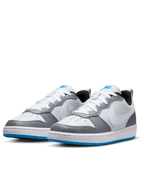 Кроссовки court borough low recraft 'platinum cool grey photo blue' Nike — изображение 3 из 4, платиновый/серый/синий