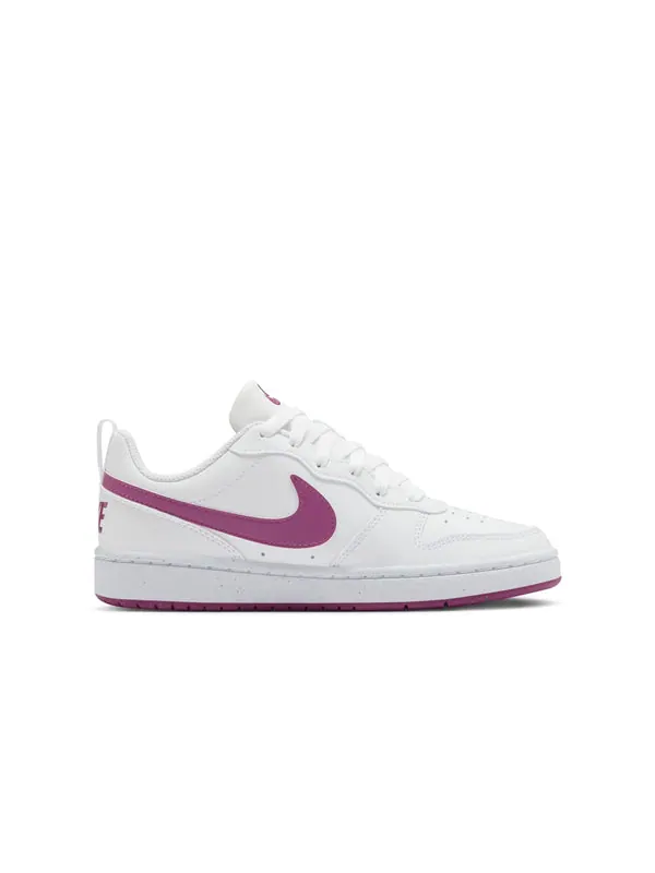 Кроссовки court borough low recraft 'white hot fuchsia' Nike — изображение 2 из 4, белый