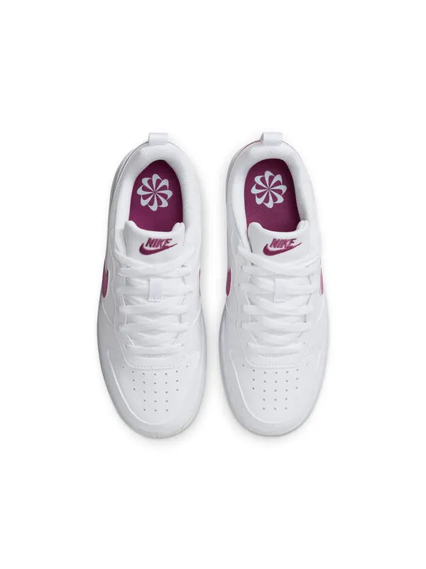 Кроссовки court borough low recraft 'white hot fuchsia' Nike — изображение 4 из 4, белый