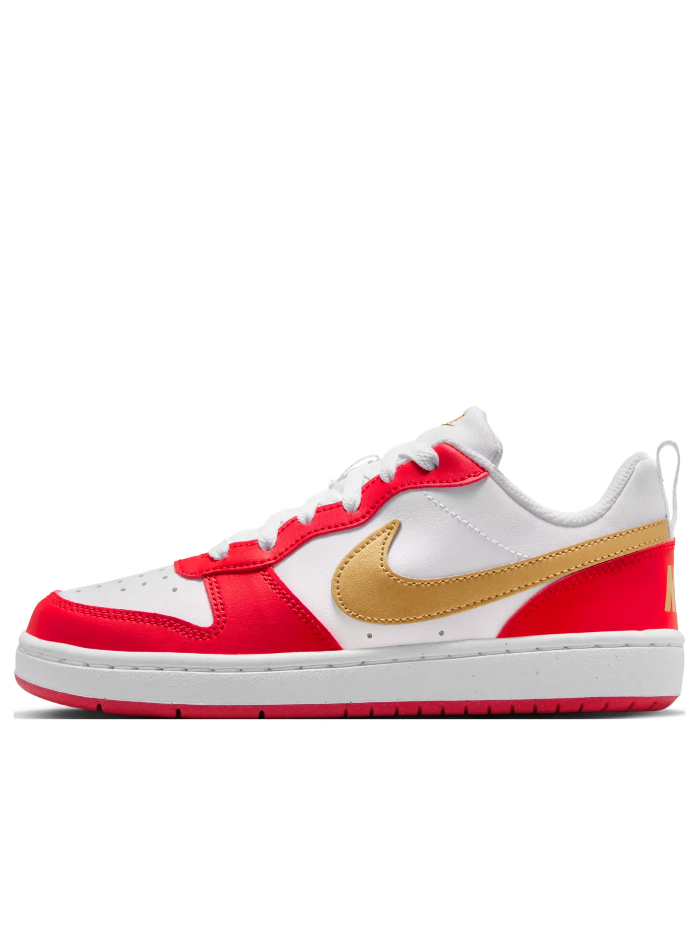 Кроссовки Nike Court Borough Low 'Red White Metallic Gold' — изображение 1 из 7