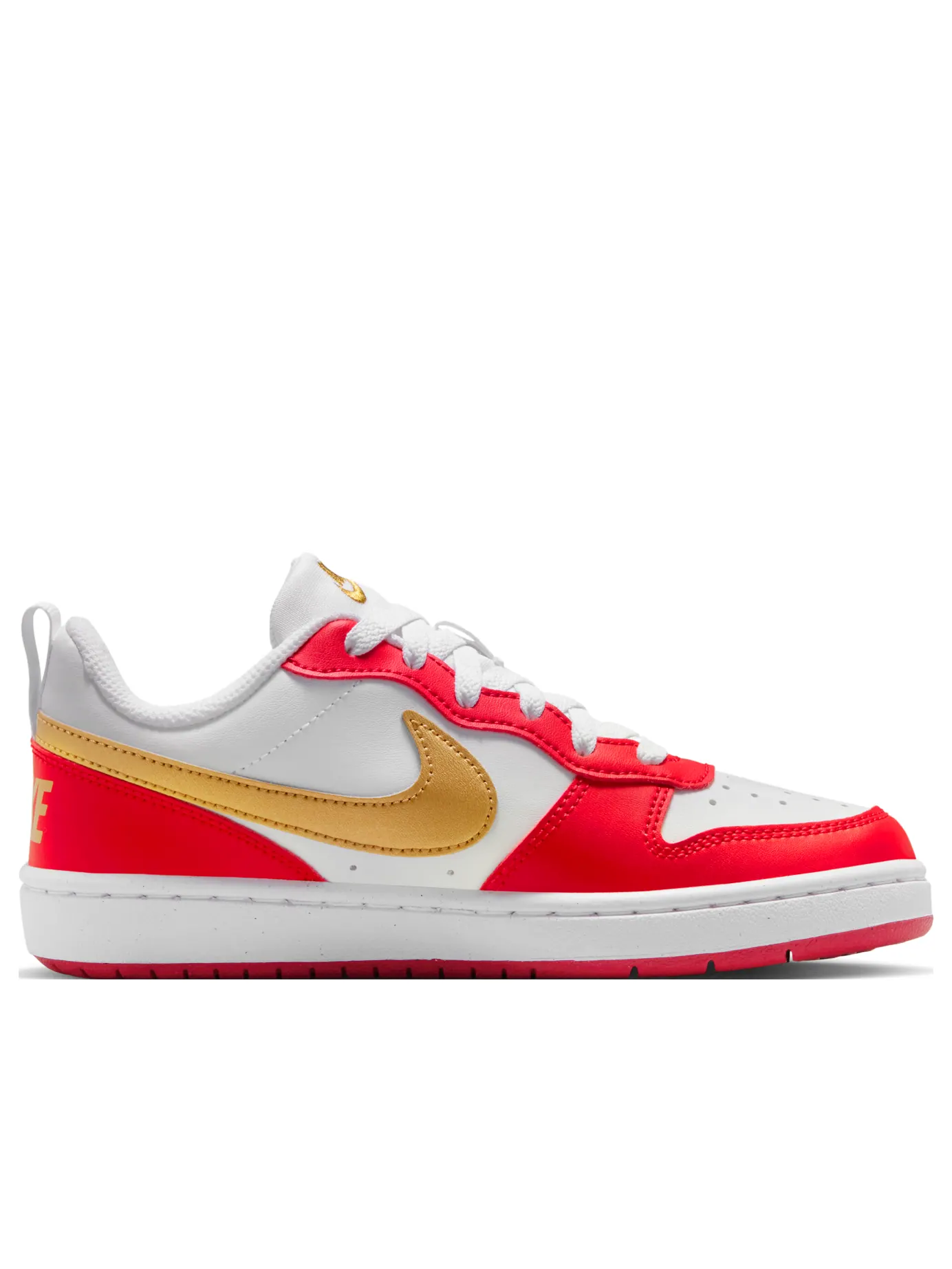 Кроссовки Nike Court Borough Low 'Red White Metallic Gold' — изображение 2 из 7