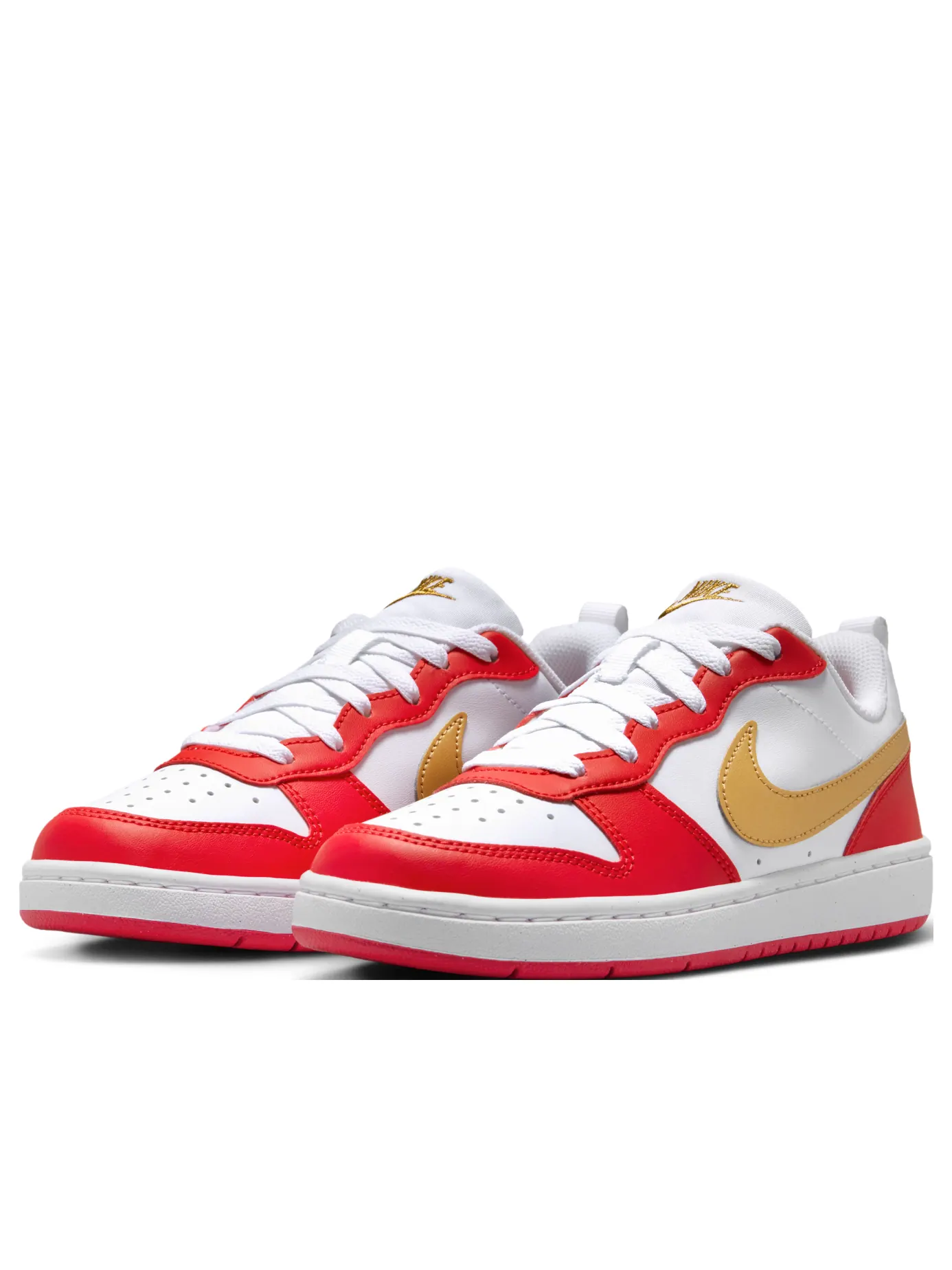 Кроссовки Nike Court Borough Low 'Red White Metallic Gold' — изображение 3 из 7
