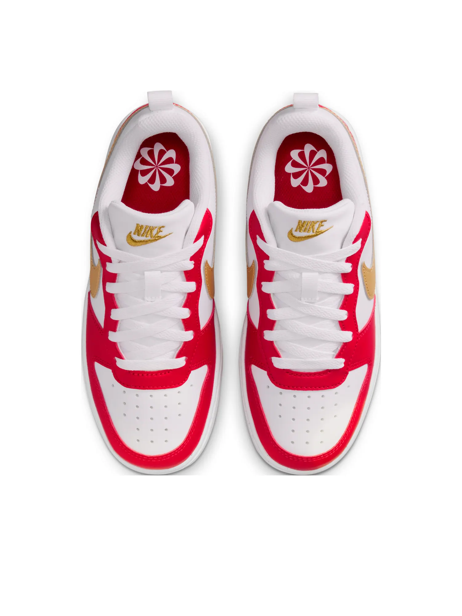 Кроссовки Nike Court Borough Low 'Red White Metallic Gold' — изображение 4 из 7